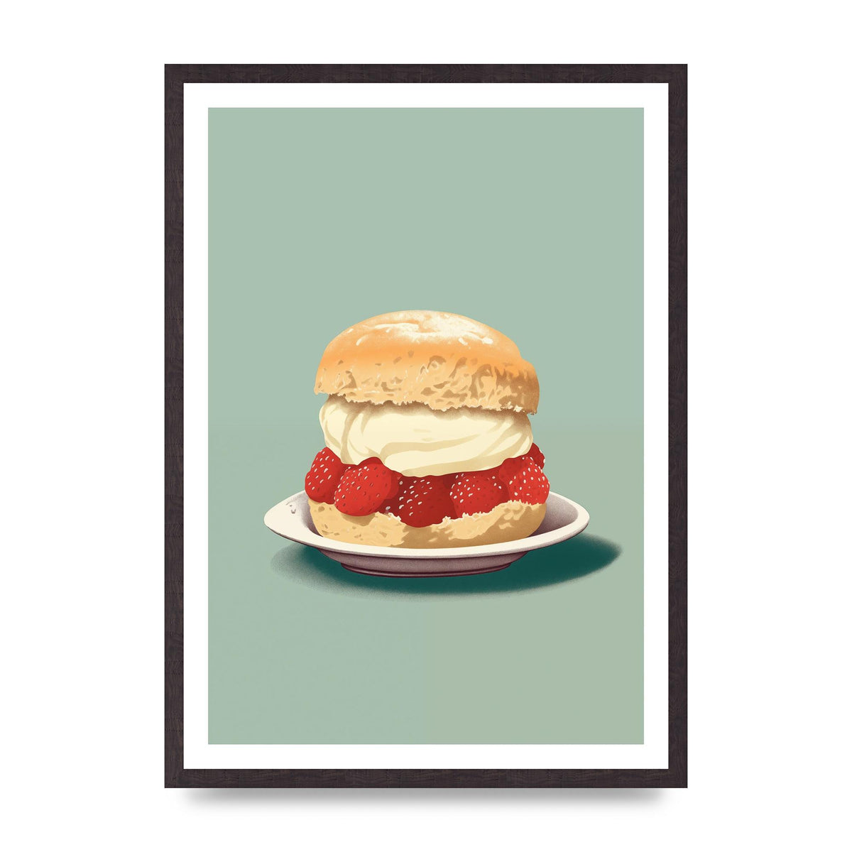 British Scone Art Risograph Simplicity