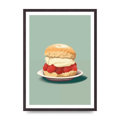 British Scone Art Risograph Simplicity
