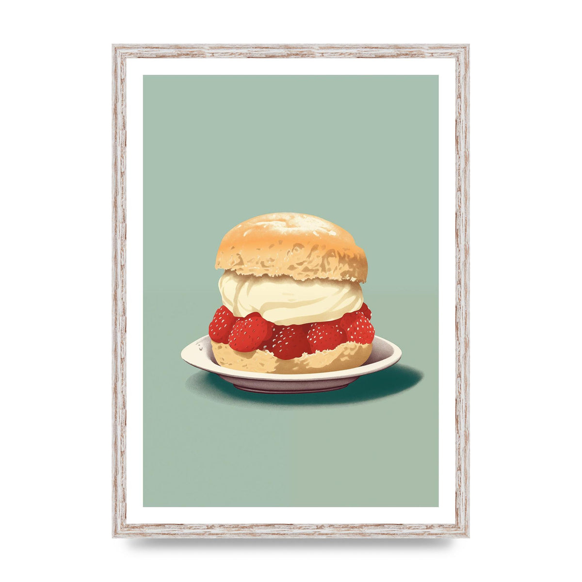 British Scone Art Risograph Simplicity
