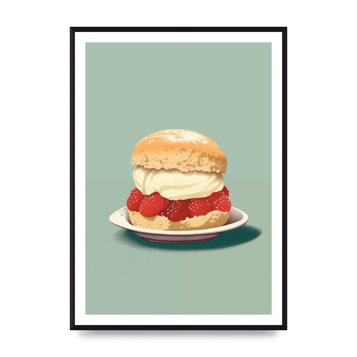British Scone Art Risograph Simplicity