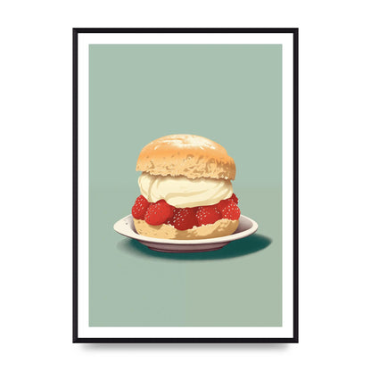 British Scone Art Risograph Simplicity