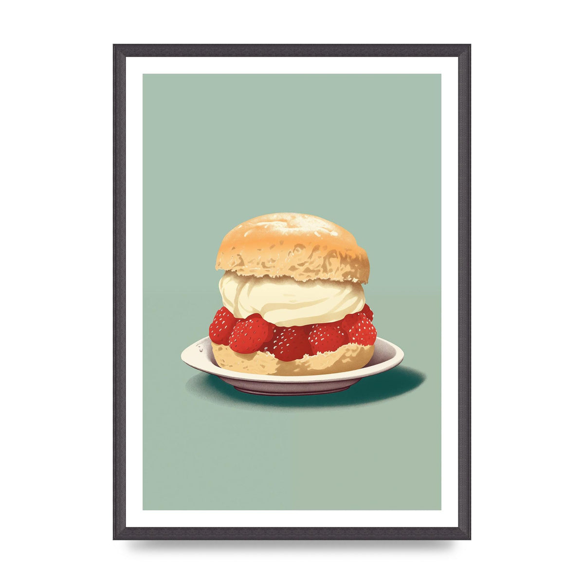British Scone Art Risograph Simplicity