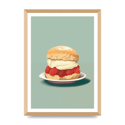British Scone Art Risograph Simplicity