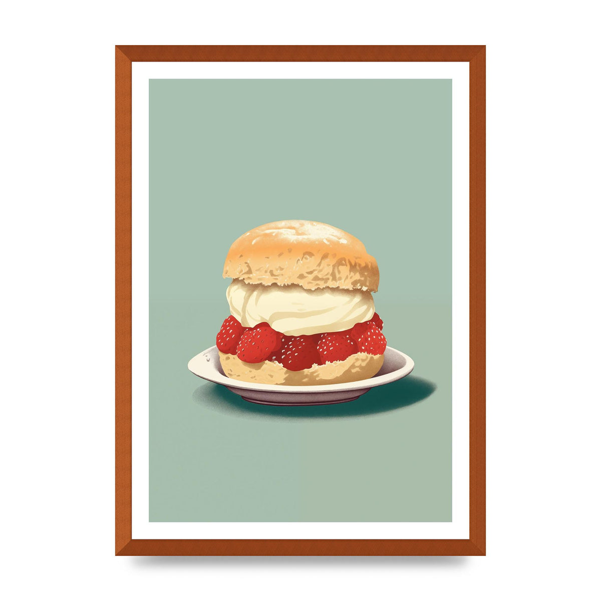 British Scone Art Risograph Simplicity
