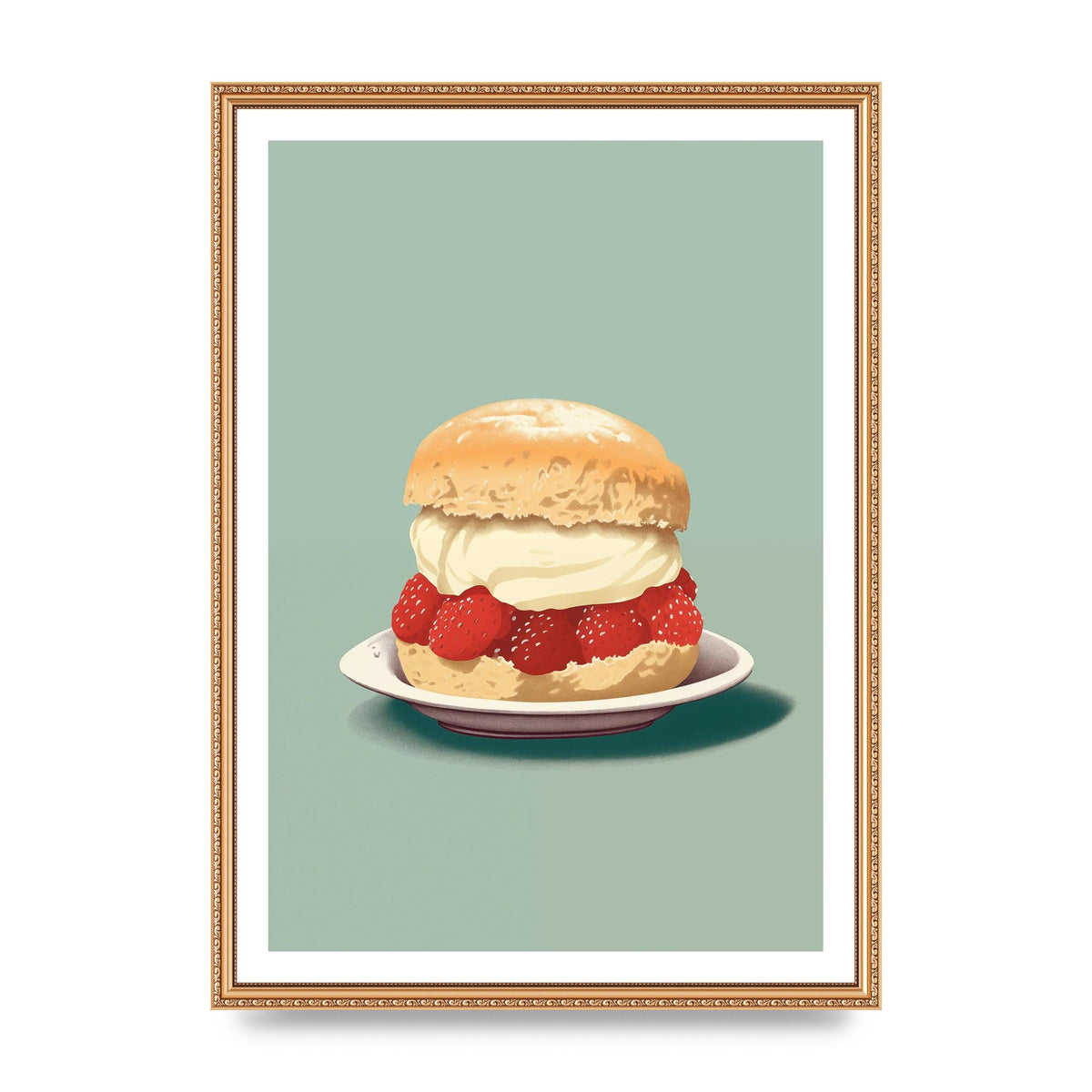British Scone Art Risograph Simplicity