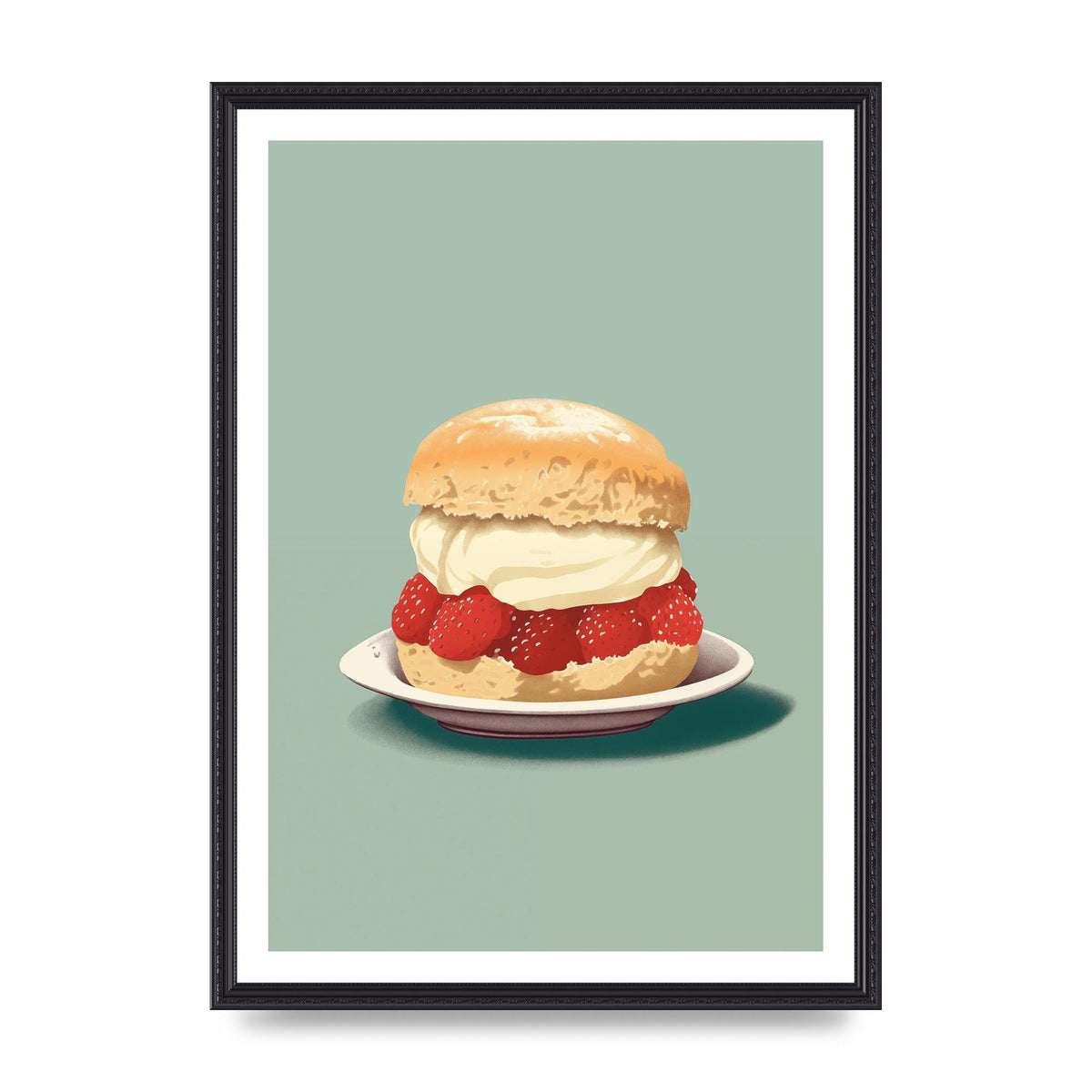 British Scone Art Risograph Simplicity