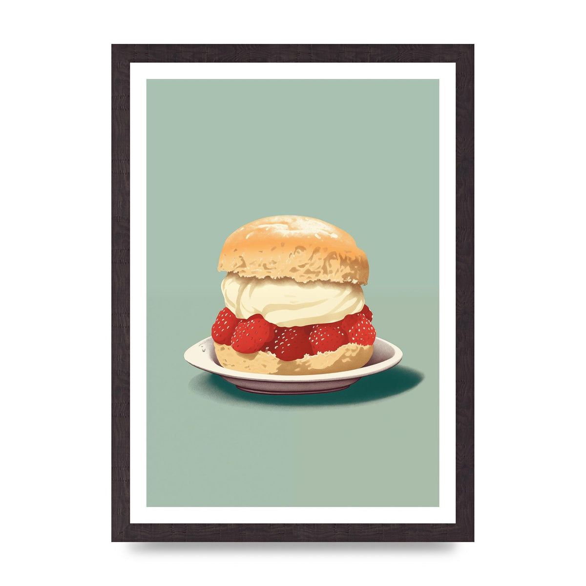 British Scone Art Risograph Simplicity