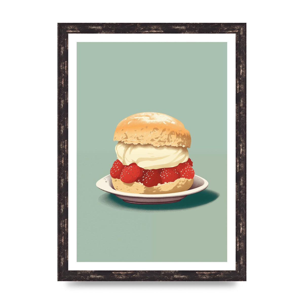 British Scone Art Risograph Simplicity