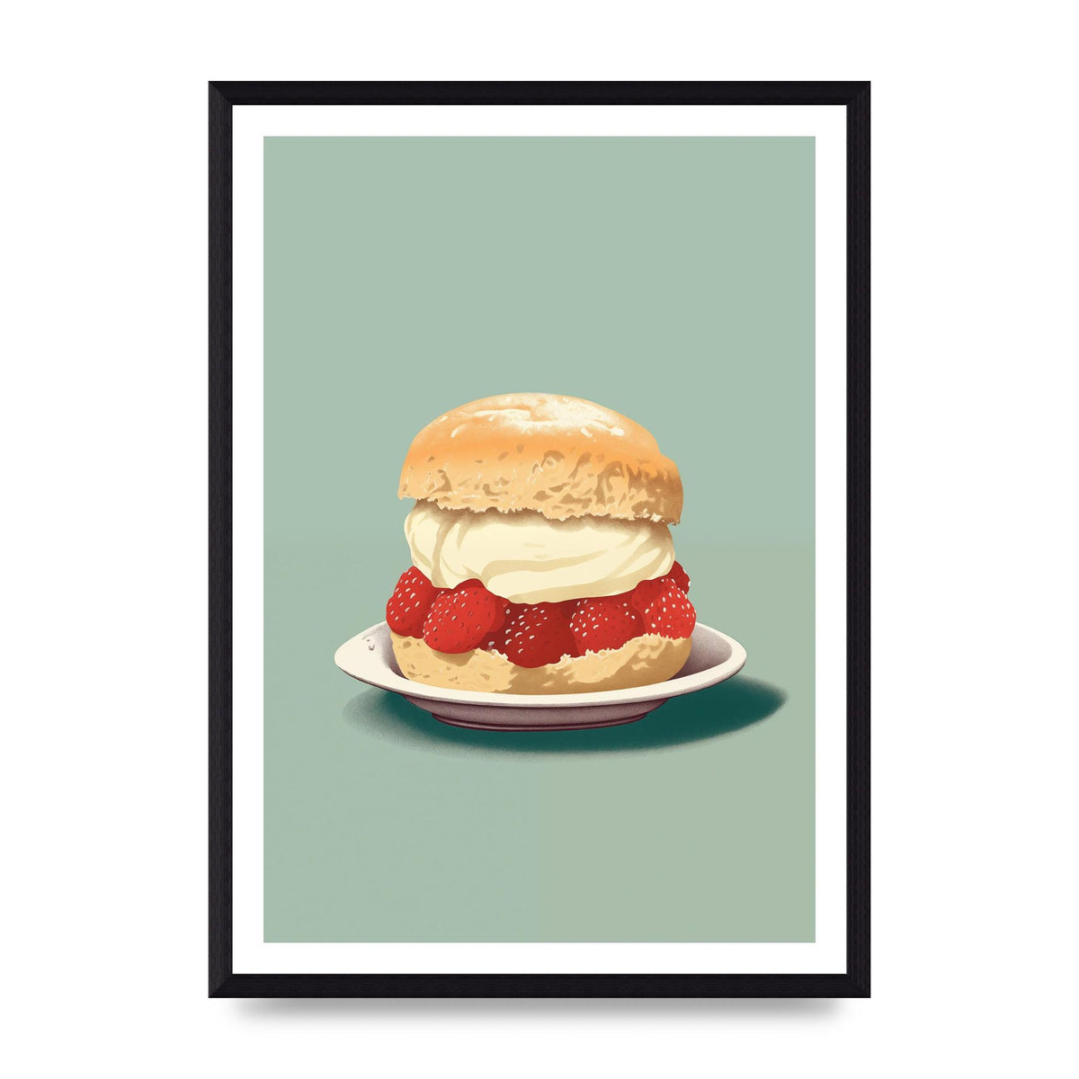 British Scone Art Risograph Simplicity