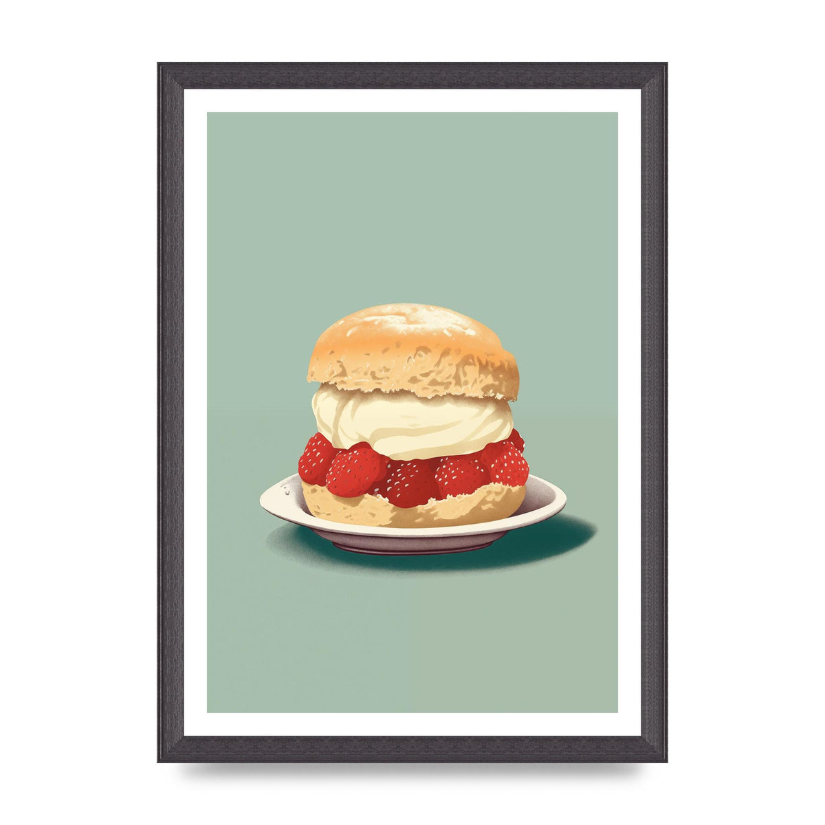 British Scone Art Risograph Simplicity