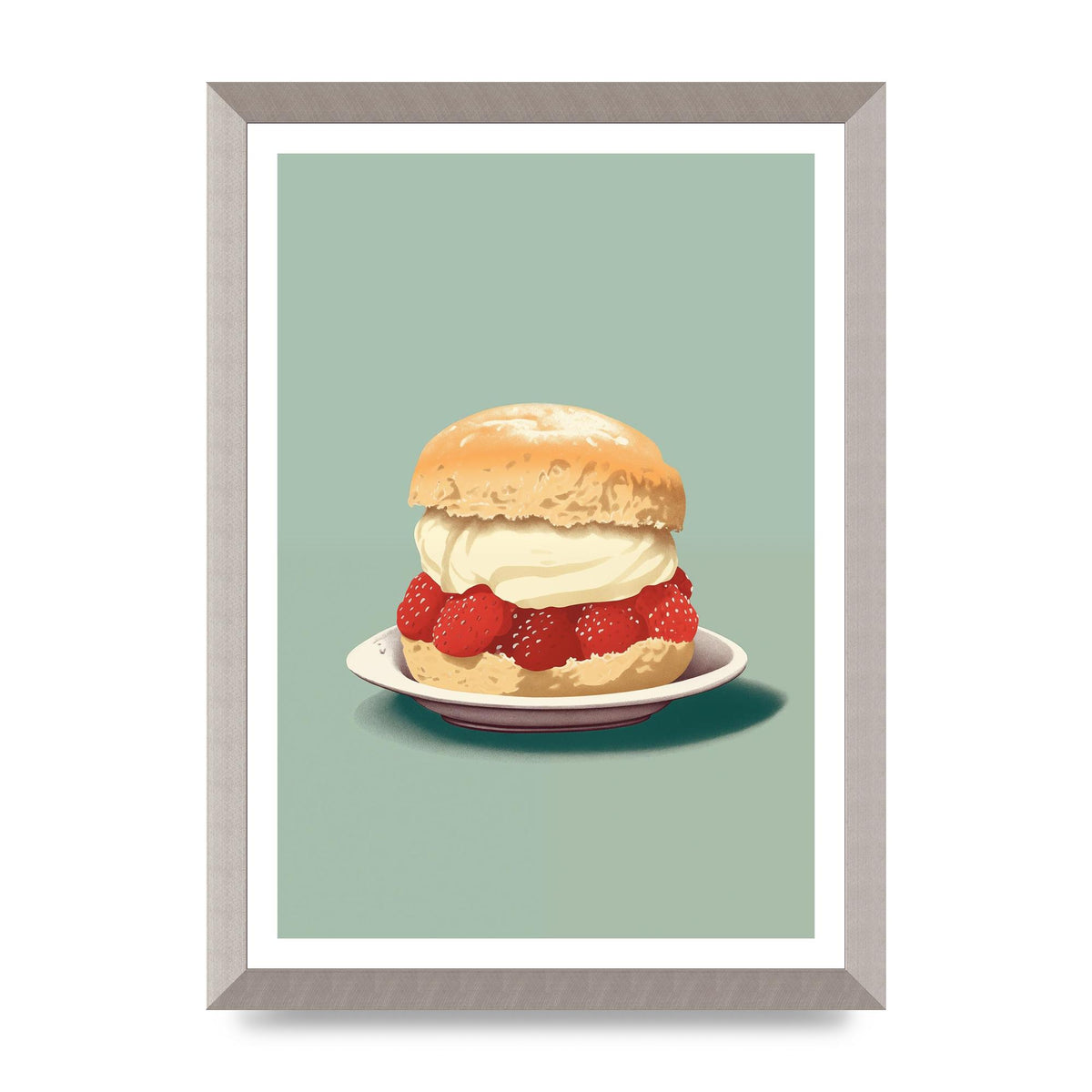 British Scone Art Risograph Simplicity