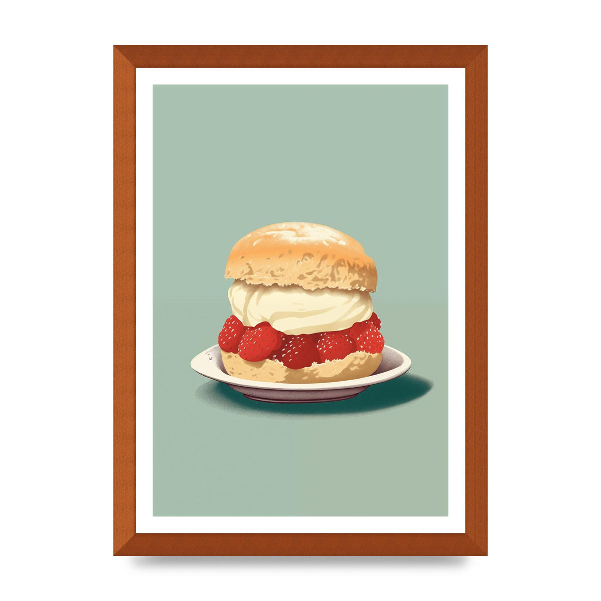 British Scone Art Risograph Simplicity