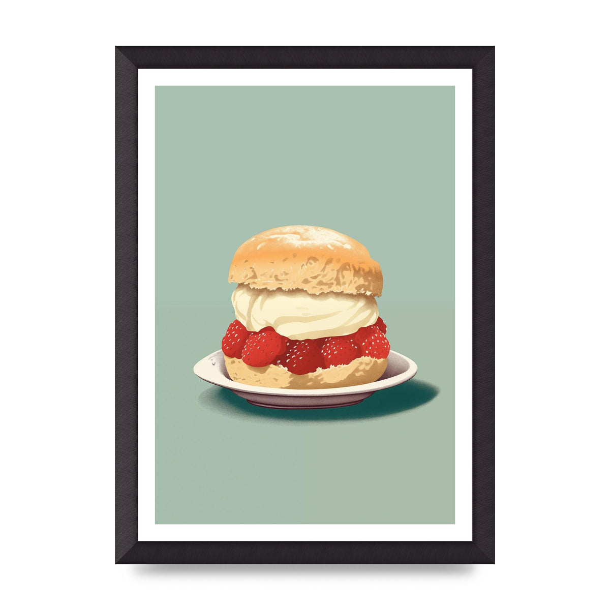 British Scone Art Risograph Simplicity
