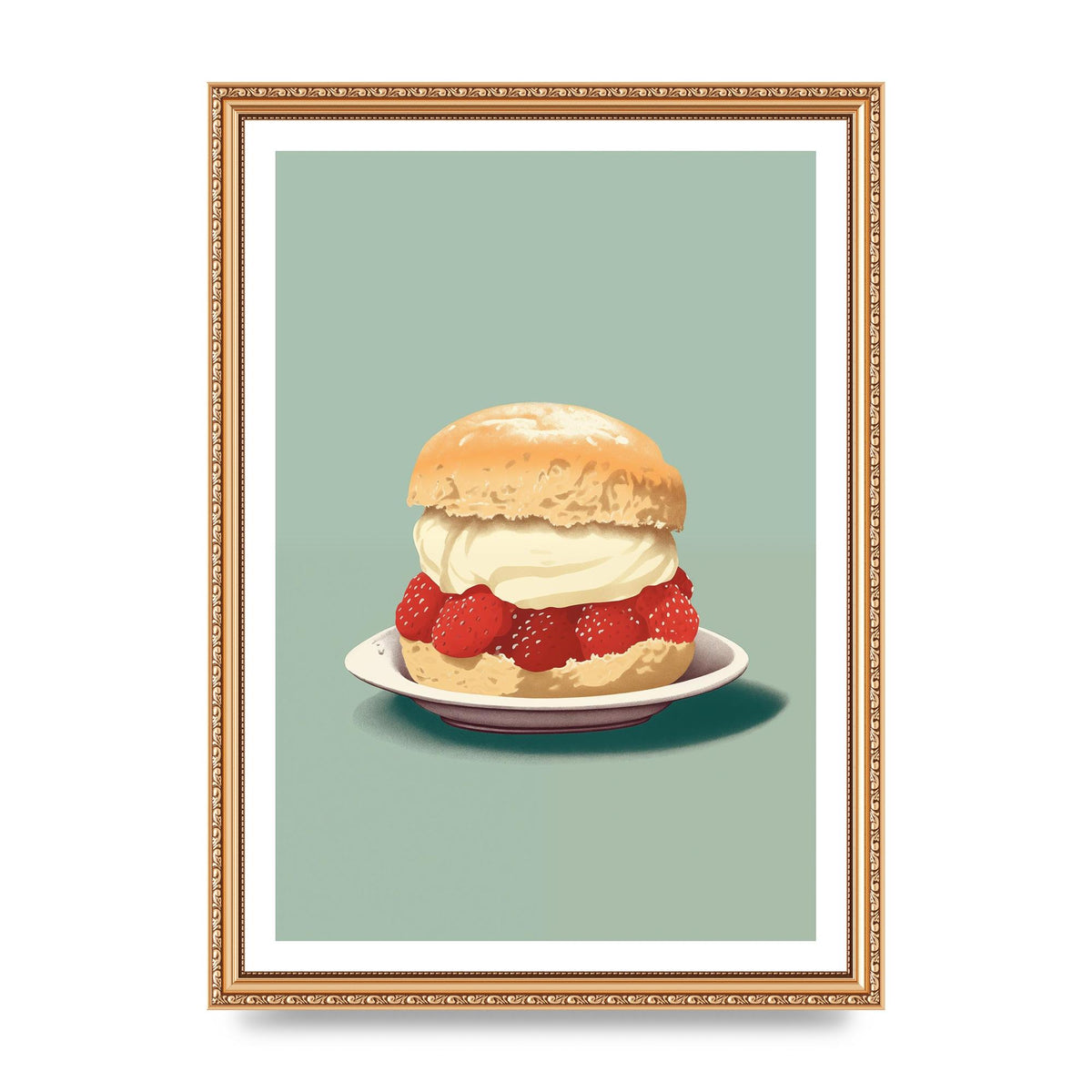 British Scone Art Risograph Simplicity