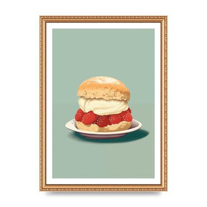 British Scone Art Risograph Simplicity