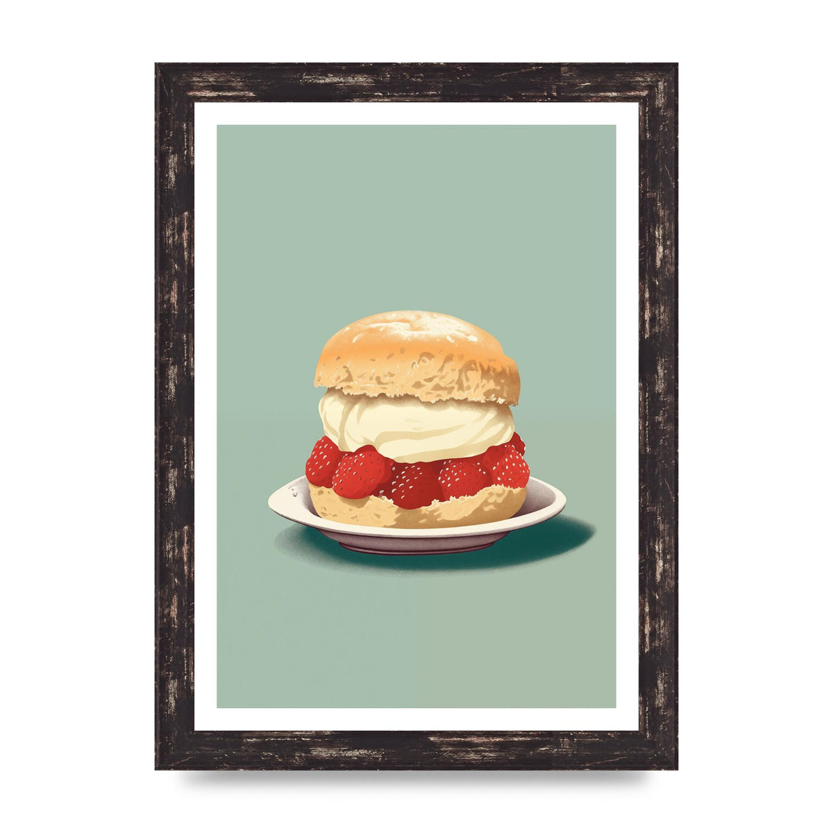 British Scone Art Risograph Simplicity