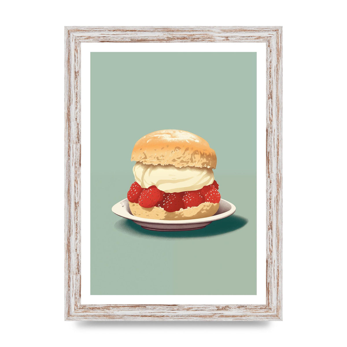 British Scone Art Risograph Simplicity