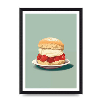 British Scone Art Risograph Simplicity