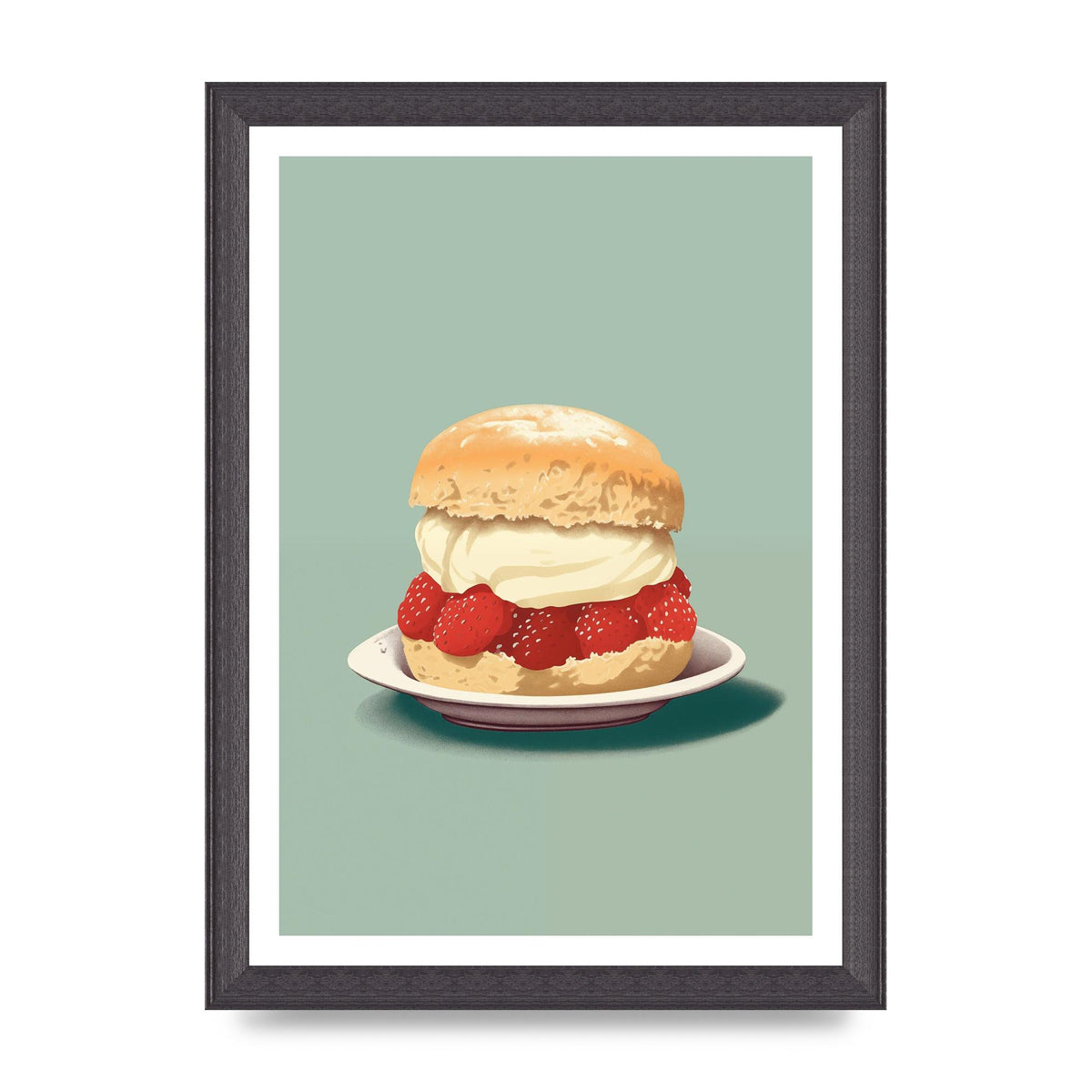 British Scone Art Risograph Simplicity