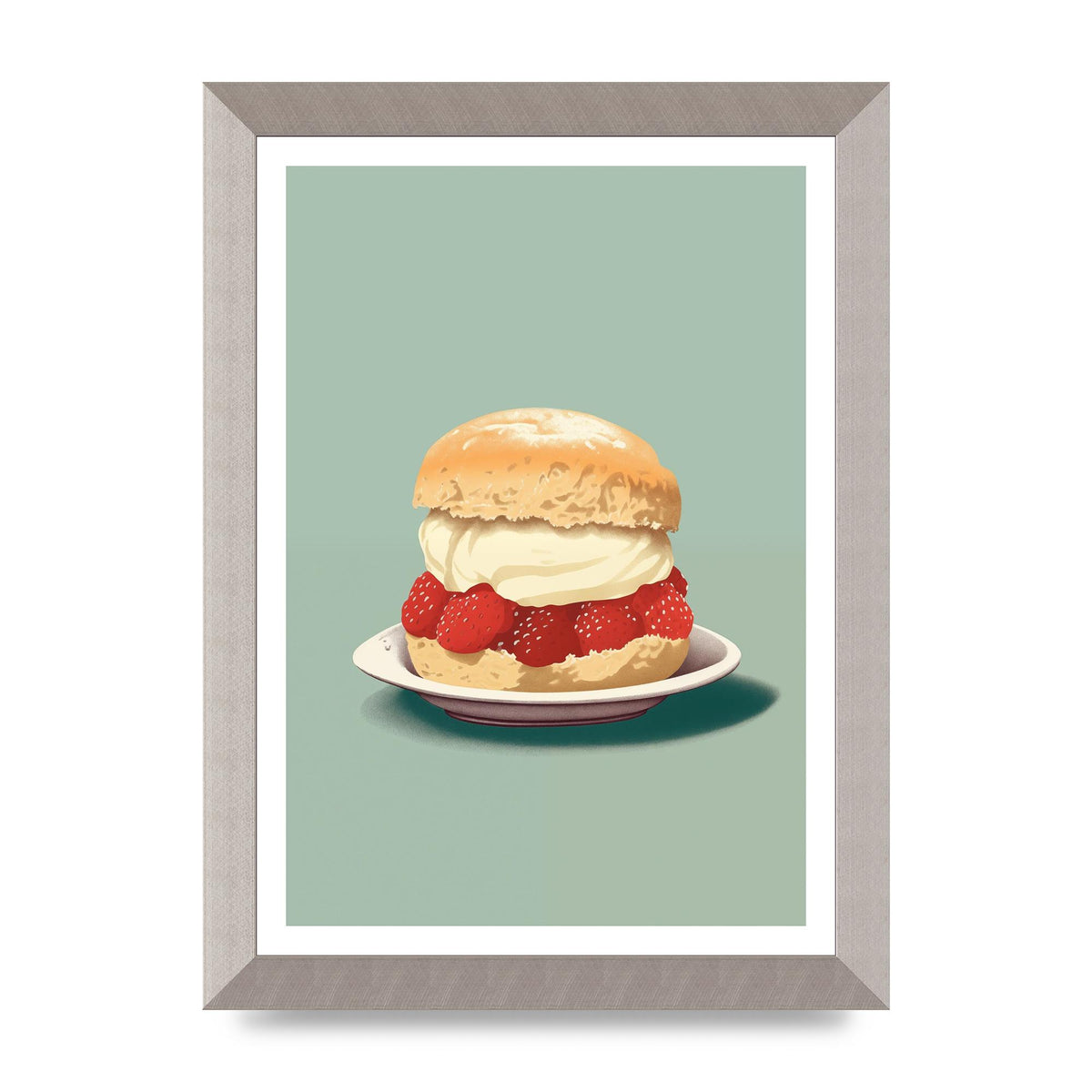 British Scone Art Risograph Simplicity