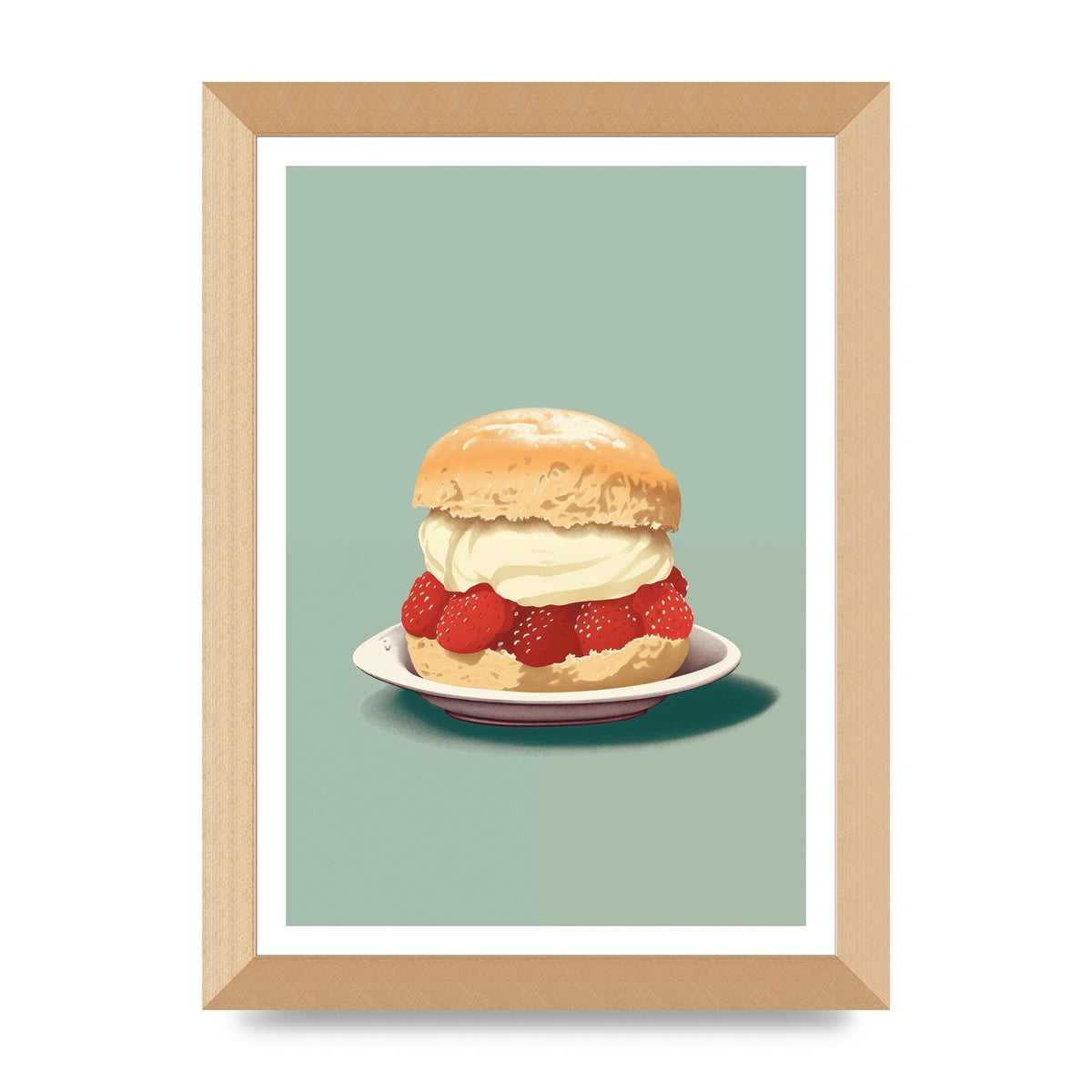 British Scone Art Risograph Simplicity