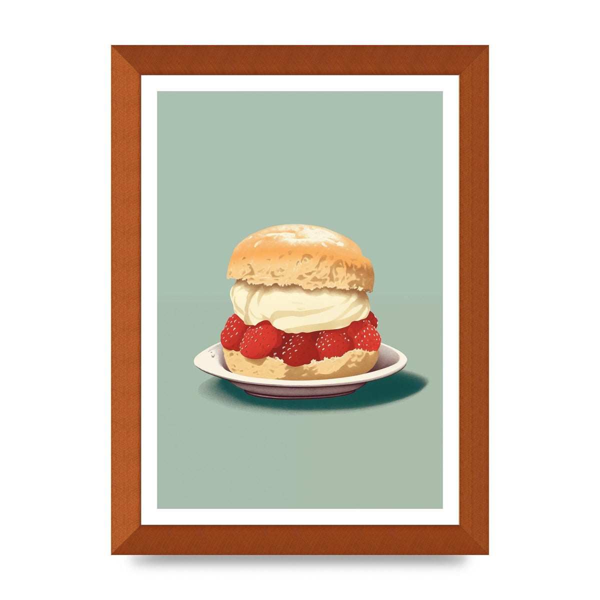 British Scone Art Risograph Simplicity