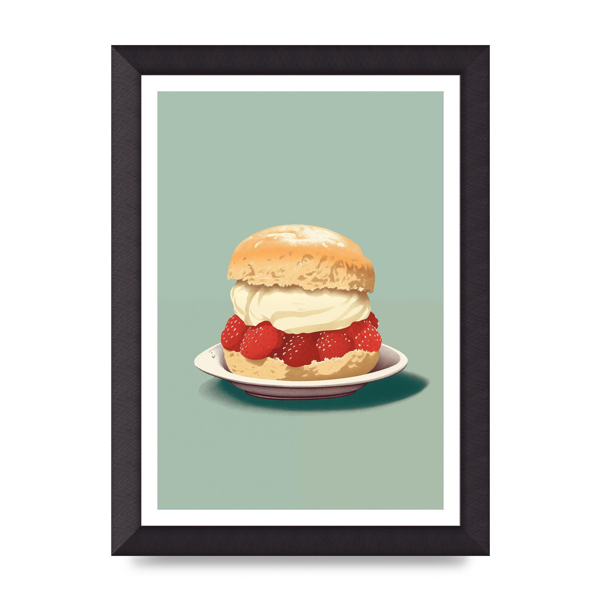 British Scone Art Risograph Simplicity