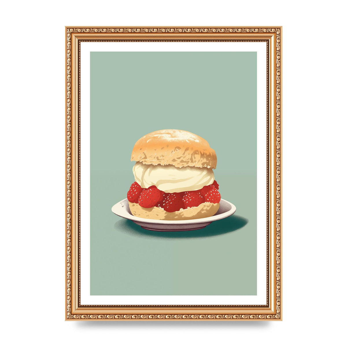British Scone Art Risograph Simplicity