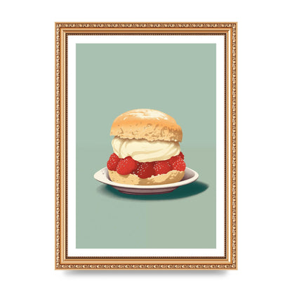 British Scone Art Risograph Simplicity