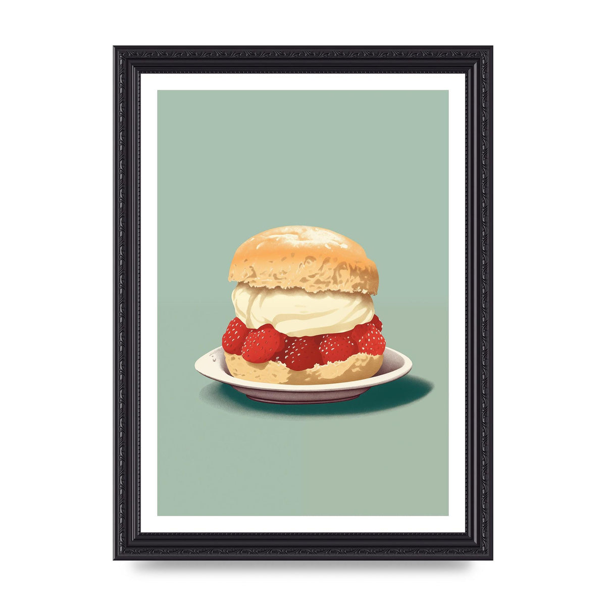 British Scone Art Risograph Simplicity