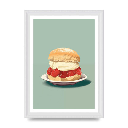 British Scone Art Risograph Simplicity