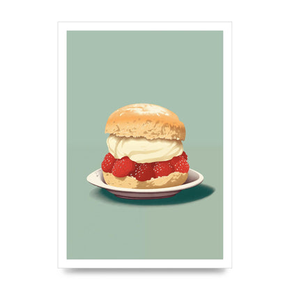 British Scone Art Risograph Simplicity