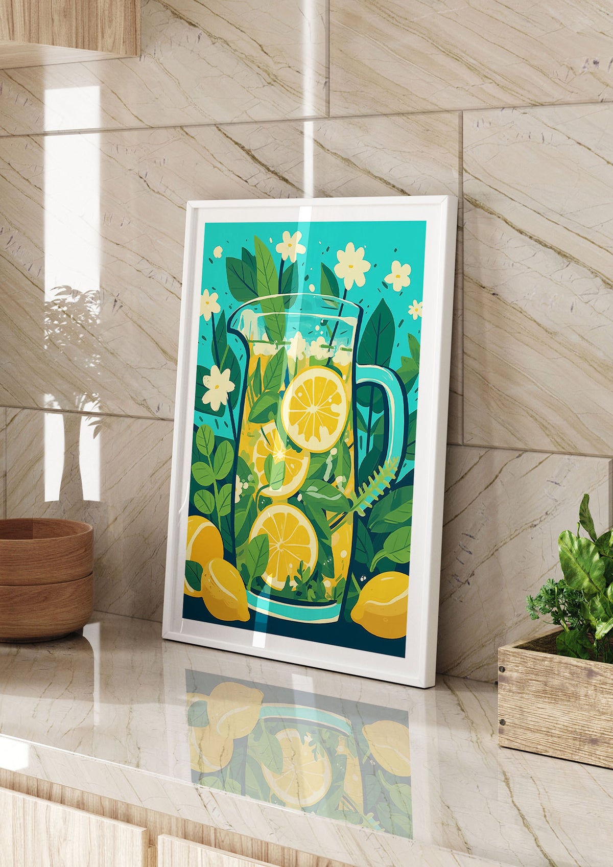 Zesty Summer Lemonade Artful Pitcher