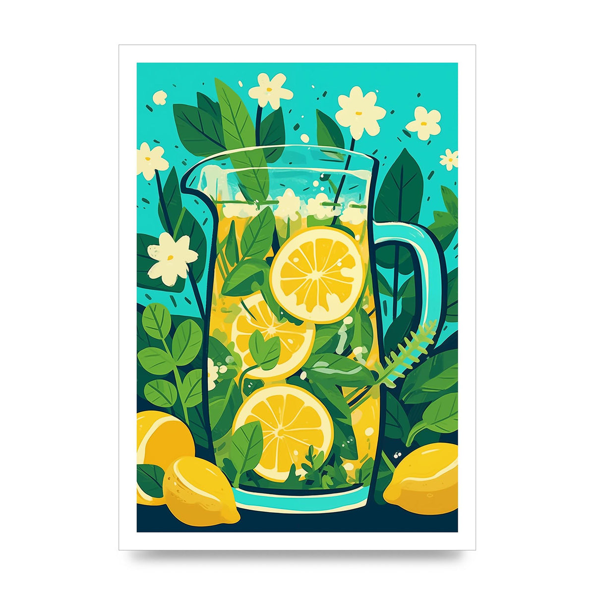 Zesty Summer Lemonade Artful Pitcher