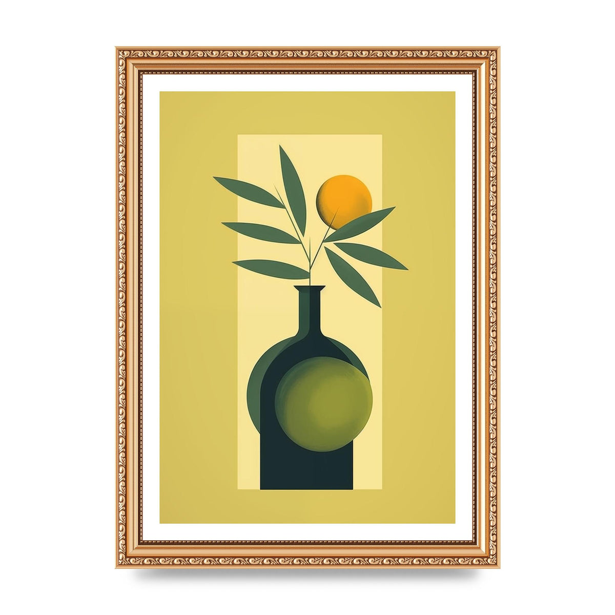 Sleek Olive Oil Elegance Bottle