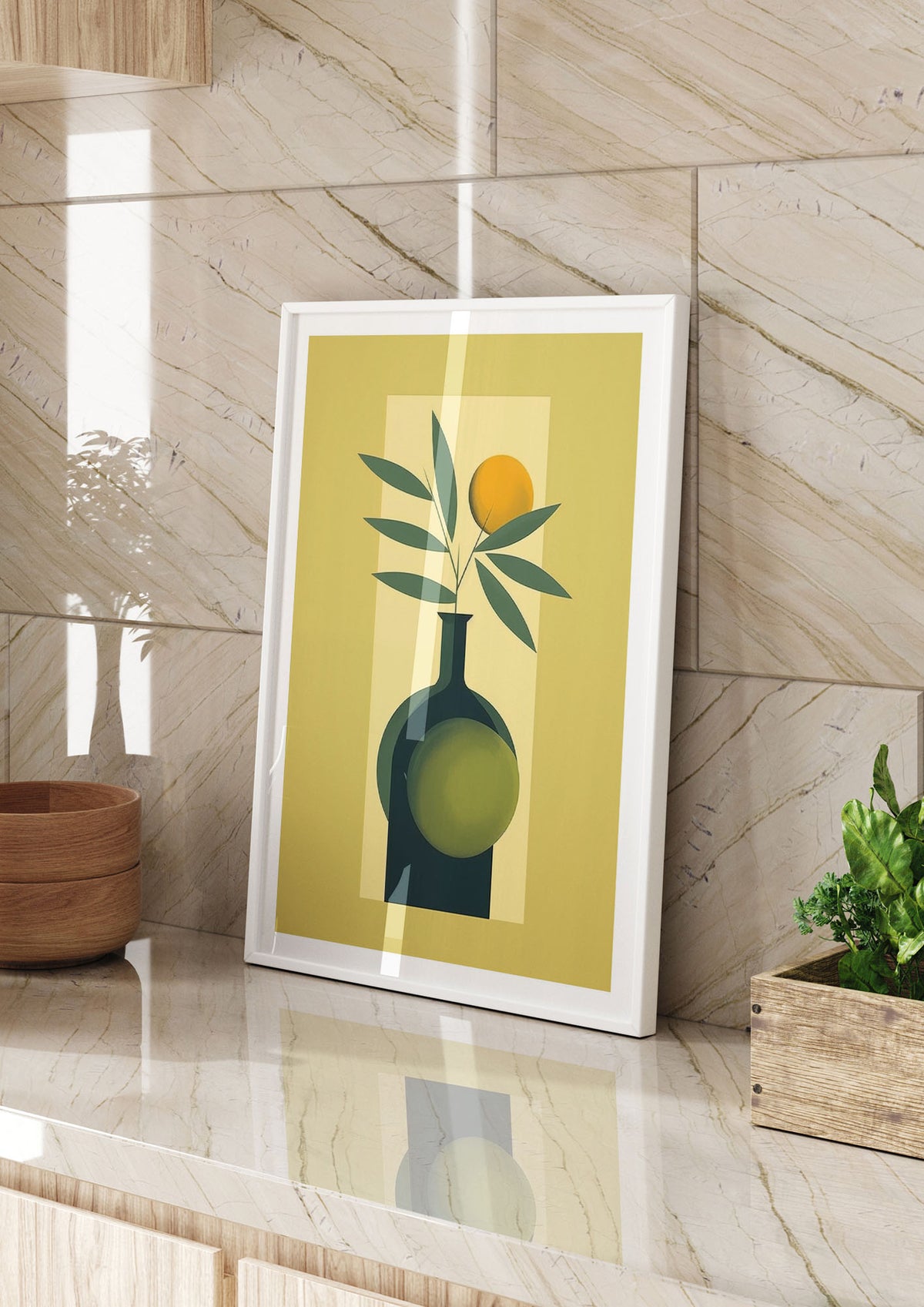 Sleek Olive Oil Elegance Bottle