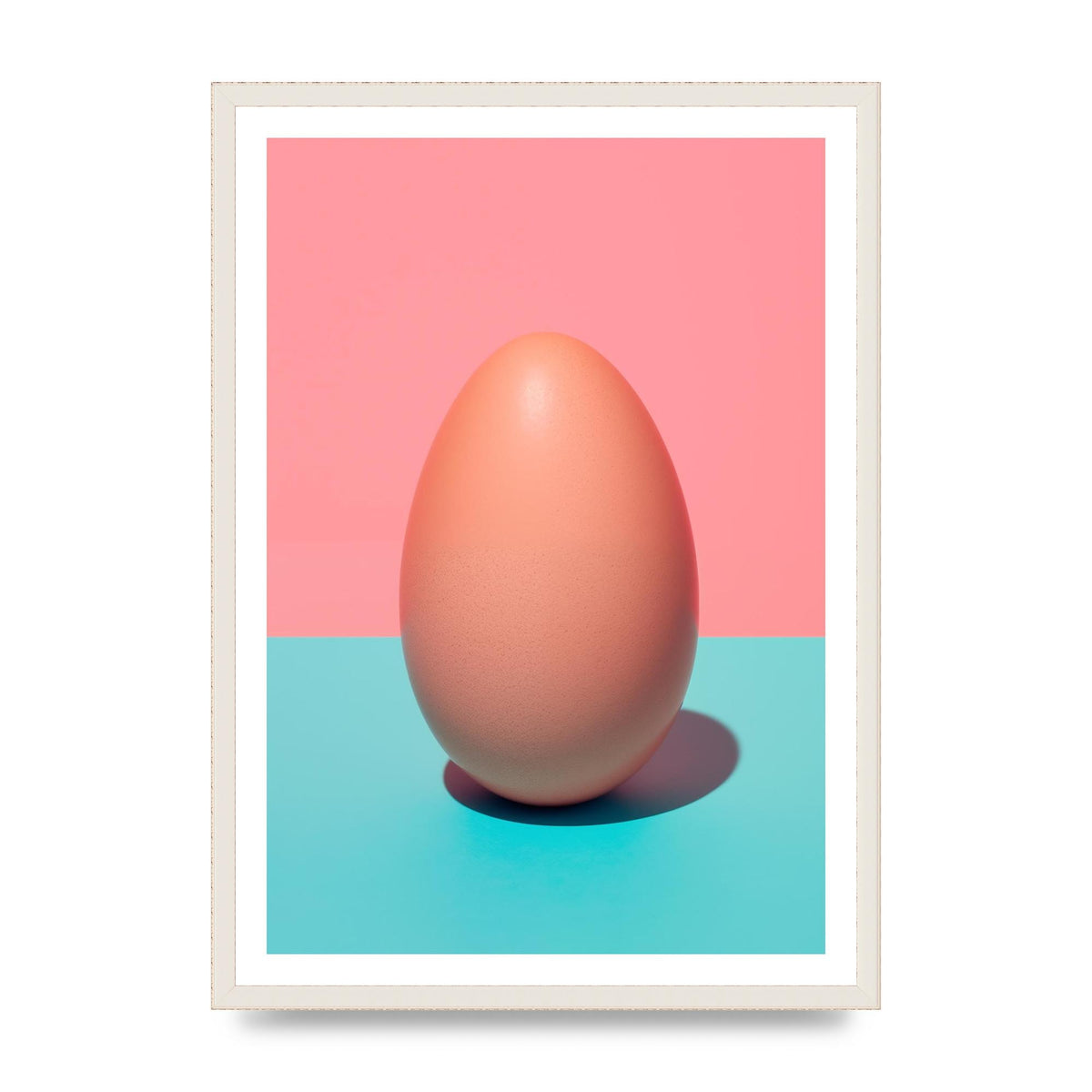 Simple Fresh Egg 2D Print