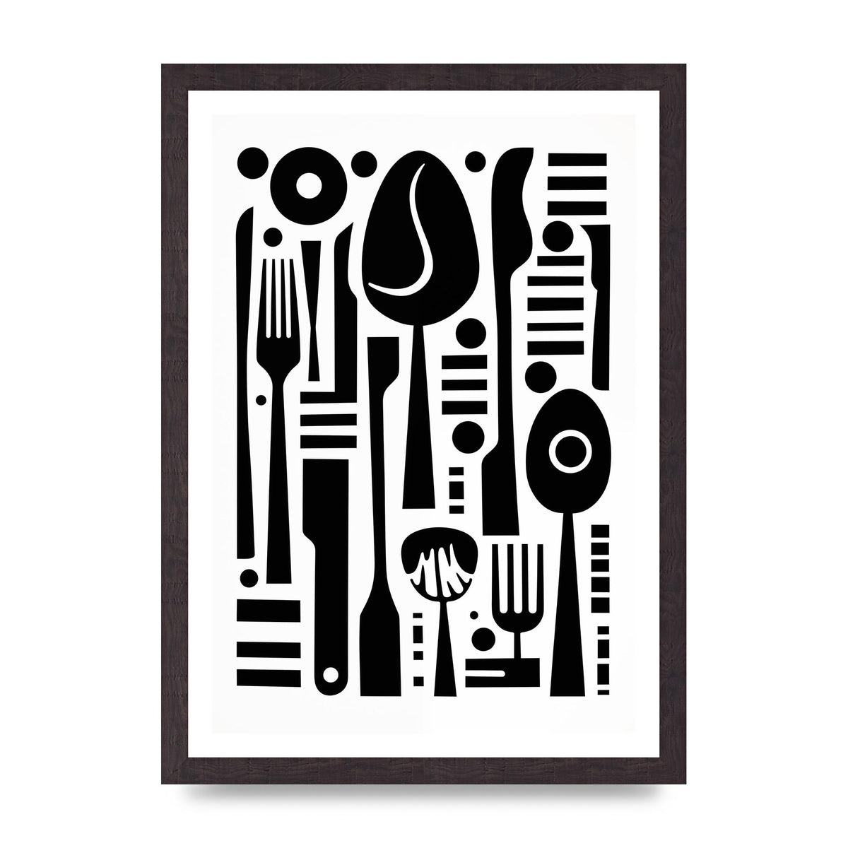 Geometric Kitchen Utensils Riso Art