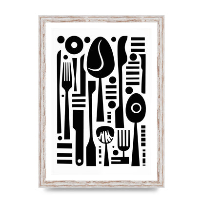 Geometric Kitchen Utensils Riso Art