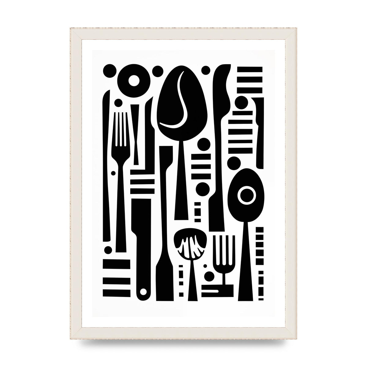 Geometric Kitchen Utensils Riso Art