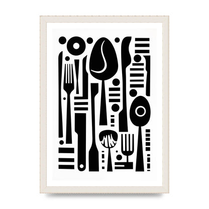 Geometric Kitchen Utensils Riso Art