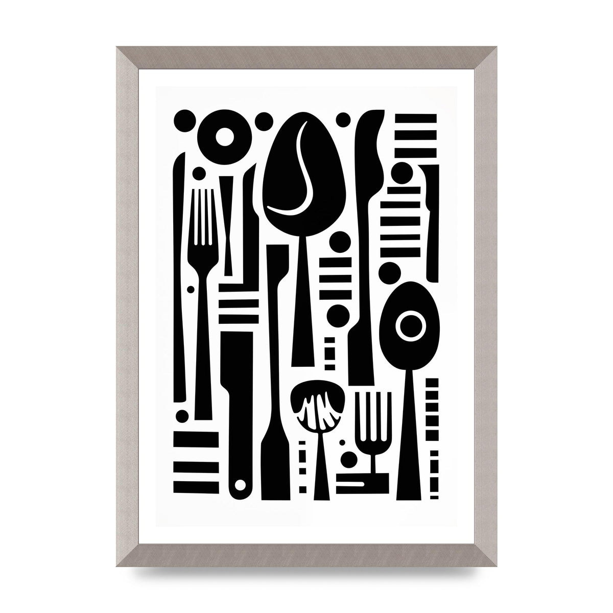 Geometric Kitchen Utensils Riso Art