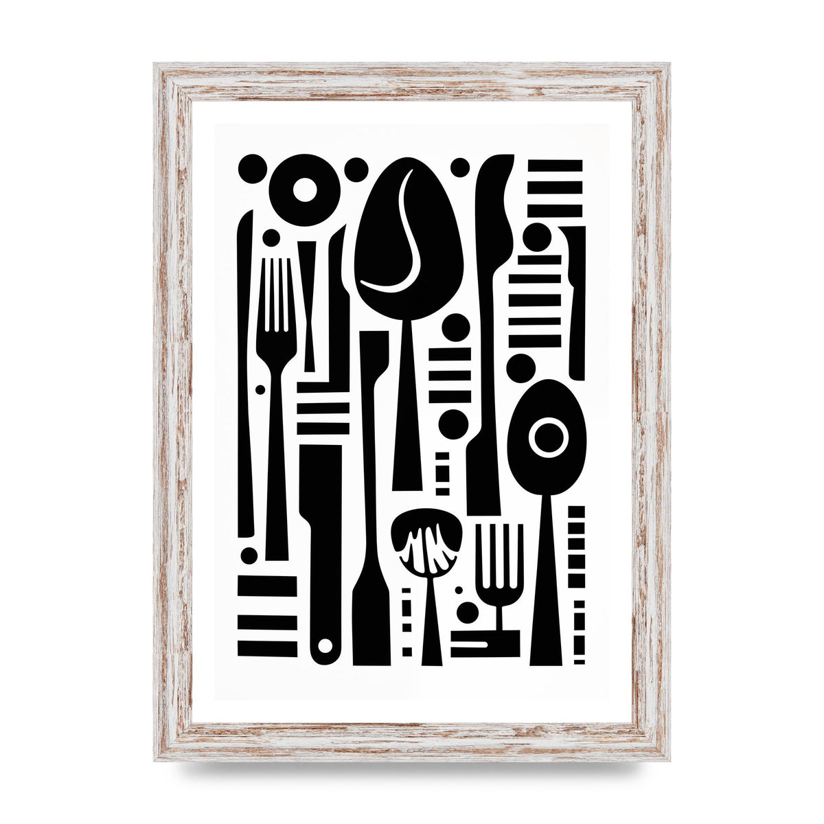 Geometric Kitchen Utensils Riso Art