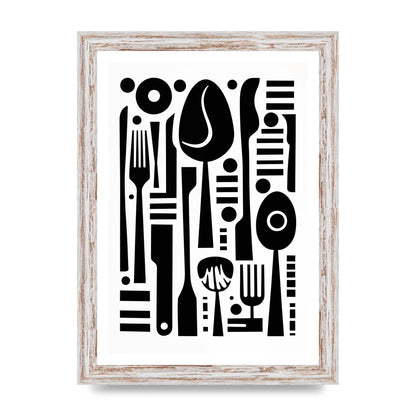 Geometric Kitchen Utensils Riso Art