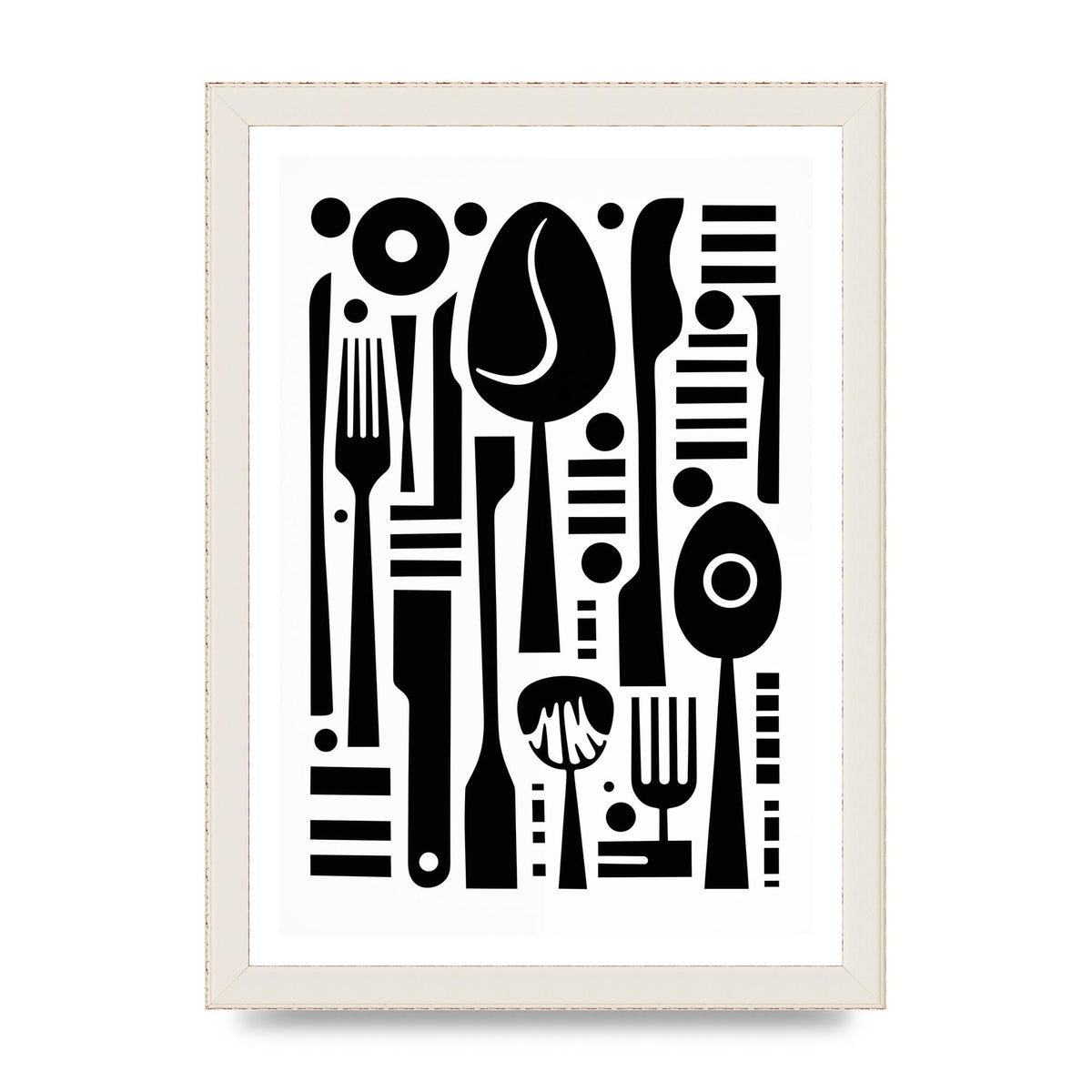Geometric Kitchen Utensils Riso Art