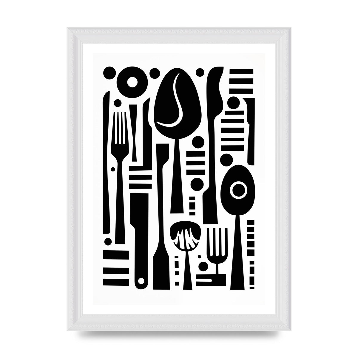 Geometric Kitchen Utensils Riso Art