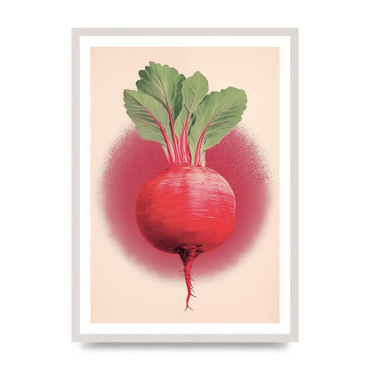 Earth-Toned Beetroot Minimal Illustration
