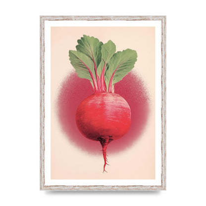 Earth-Toned Beetroot Minimal Illustration
