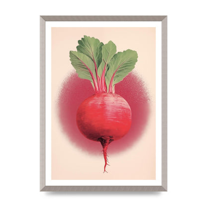 Earth-Toned Beetroot Minimal Illustration