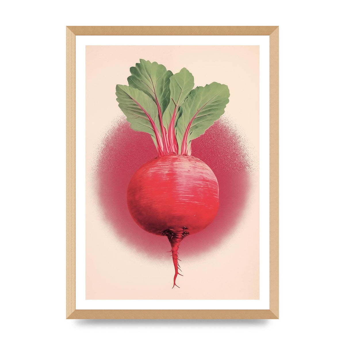 Earth-Toned Beetroot Minimal Illustration